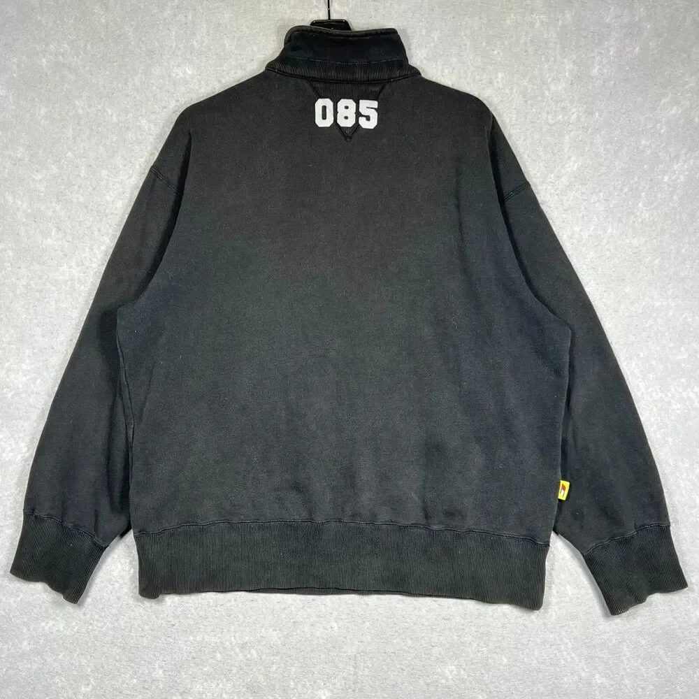 Vintage 90’s Tommy Hilfiger Athletics Sweatshirt Black Men's XL 085 Embroidered